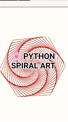 🌸 Amazing Spiral Flower Using Python Turtle 🤯 #coding #python #viral