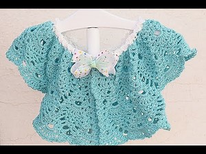 How to make a girl's crochet bolero