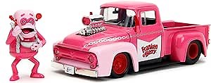 Jada Franken Berry 1:24 1956 Ford F-100 Die-Cast Car & 2.75" Franken Berry Figure, Toys for Kids and Adults