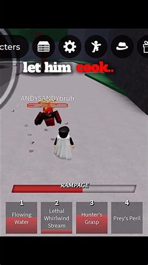 let him cook..#thestrongestbattlegrounds #roblox #tsb #tsbg #shorts