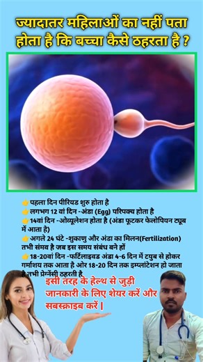 Most women do not know how a child is conceived? Fertilization process in human #viral