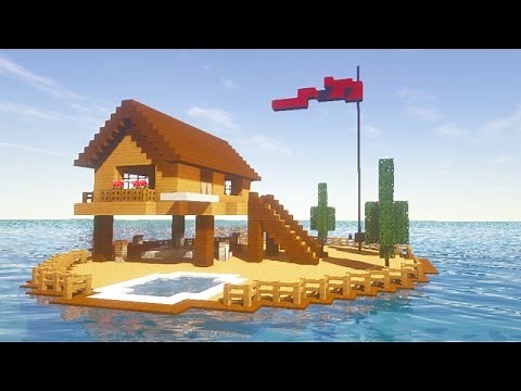 Comment faire une MAISON DE PECHEUR SUR L'EAU ? TUTO MINECRAFT !! :O