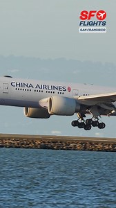 144K views · 2K reactions |  Close-Up Landing!  China Airlines Boeing 777-300ER Arrives at SFO | B-18005 -- #ChinaAirlines #Boeing777 #PlaneSpotting #AvGeek #airlinevideos #sfflights | SF.Flights | Facebook