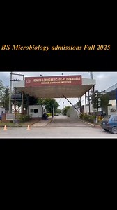 BS Microbiology-Admission Open Health Services Academy (HSA) Islamabad. Fee per semester: 48000/-. Apply via https://hsa.edu.pk/direct-apply-for-admission/ #HSA #microbiology #edicational #education #learning #BS #labs | Health Services Academy