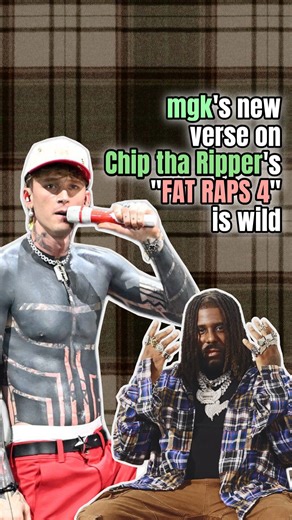 xEtherealMGKx ☁️ Run by Katie & Souhaila on Instagram: "“My rap’s fatter than a nutty professor” “My dna is human but I’m going in beast mode” mgk is known to be the GOAT but this rap is one of a kind 🤯 The lyrics are wild but they just work so well! mgk added this verse on @kingchip‘s “FAT RAPS 4”, which dropped Dec. 25, 2025. This has to be one of the coolest holiday gifts 😮‍💨 It also features Larry June and Denzel Curry. The whole rap is 👌 • • #mgk #chiptharipper #fatraps4 #machinegunkell