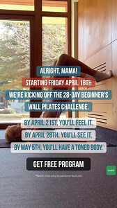 61K views · 233 reactions | Get VISIBLE body transformation in 28 DAYS with Wall Pilates!  1️⃣ Choose your goal and target areas; 2️⃣ Get a Personalised workout plan; 3️⃣ Track your progress and keep motivated; 4️⃣ See visible results in 4 weeks! | Fitness Challenge | Facebook