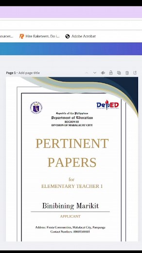 Customizable Cover Pages for Teacher Applicants