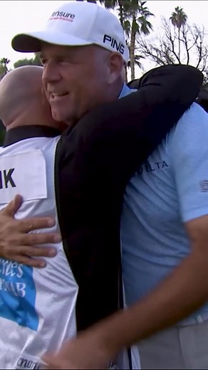 This win is special for Stewart Cink's caddie, Chris P. Jones ❤️ | PGA TOUR Champions