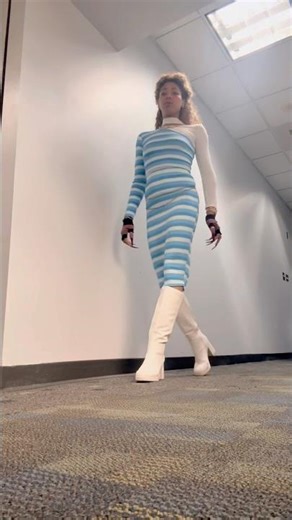 Sweater skirt Set I feel like a blue candy cane lol