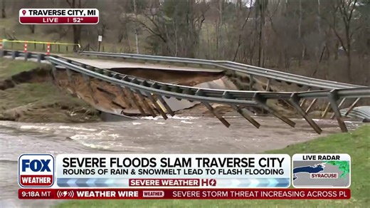 Flood damage reported across northern Michigan as rain contributes to rapid snowmelt