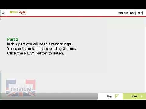 Aptis Advanced Listening test 1