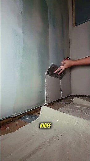Satisfying Wall Repair Using Putty Knife | Smooth Plaster Fix in Seconds!