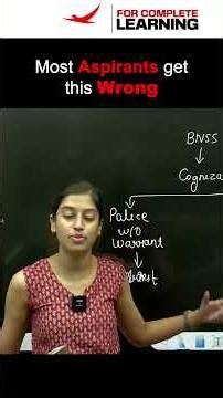 Can Police Arrest Without a Warrant? | Most Aspirants Get This Wrong #bnss