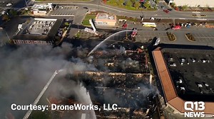 Drone footage shows the extent of the damage a two-alarm fire in Federal Way caused Sunday morning>>> http://bit.ly/2qF6fxO | FOX 13 Seattle