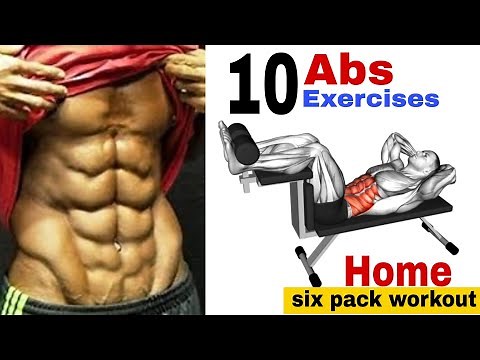 BEST 6 PACK ABS Exercises AT HOME | 10 Abs home workout