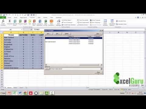 Create Named Range from selection with Headings