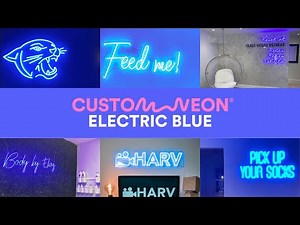 Electric Blue LED Neon Lights | Custom Neon® Color Range