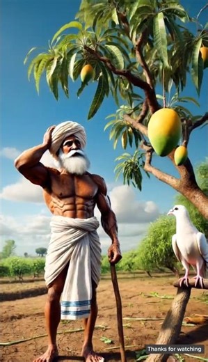 “No Mangoes?! 😱 Farmer & Pigeon Shocked!” |#viralstory