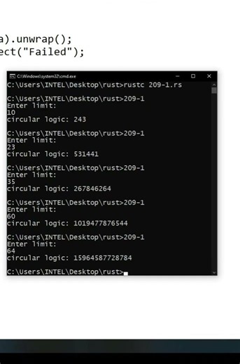 rust | Euler project 'circular logoc' | CodeLearning