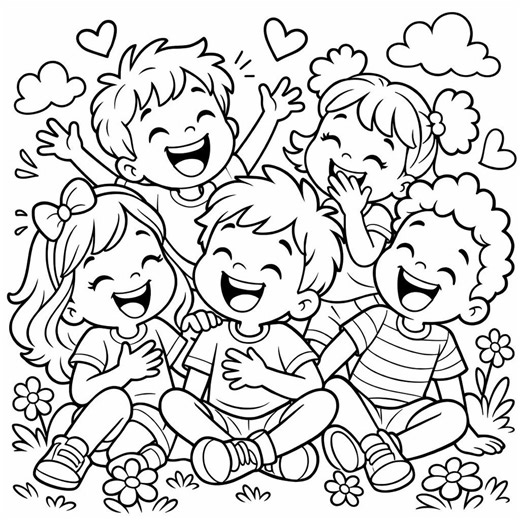 Happy Friendship Coloring Book - Etsy