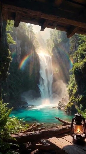 🌿 10 Hour Waterfall Canyon Loop • Turquoise Pool, Rainbow & Golden Mist | OopsAllTranquil
