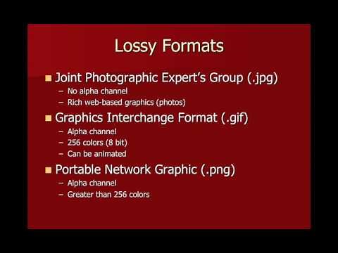 Lecture - Raster File Formats