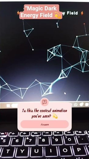 "Magic Dark Energy Field 💫 | Space Particle Animation | HTML CSS JS Effect"