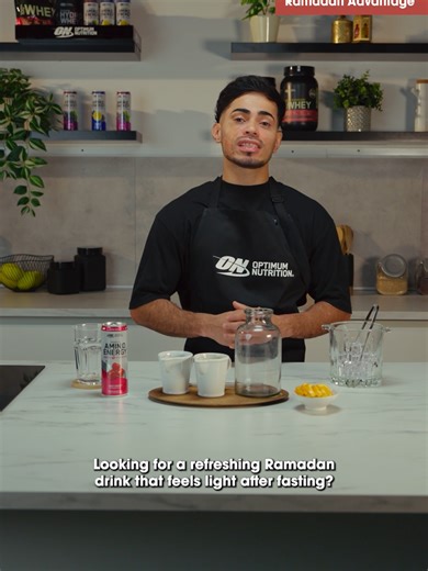 تدوّر على مشروب خفيف ومنعش بعد الفطور في رمضان؟ 🌙🍒 مشروب الكرز هذا مرة لذيذ، ومناسب لوقت ما بين الفطور والسحور… طعمه حلو وفاكهي، فيه فِزّة خفيفة، وتقدر تشربه بدون ما يحسسك بثقل. هالرمضان، غذي جسمك صح مع أوبتيموم نيوتريشن. Looking for a refreshing Ramadan drink that feels light after fasting? 🌙🍒 This Juicy Cherry refresher is crafted for moments between iftar and suhoor, fruity, fizzy, and easy to enjoy. This Ramadan, fuel your fast the right way with Optimum Nutrition. Check ‘Ramadan Recipe’
