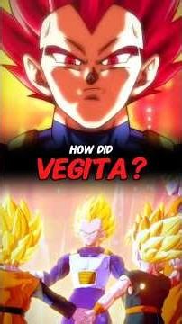 HOW DOES VEGITA GOES SUPER SAIYAN GOD? #shorts #anime #dragonball