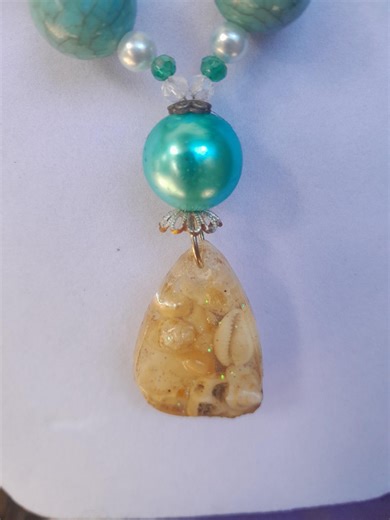 Pendant Necklace Beaded With Upcycled/vintage/retro Beads and Crystal Beads. - Etsy