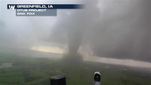 14K views · 374 reactions | NEW FOOTAGE of the violent tornado that hit Greenfield, IA earlier Tuesday night. The storm left widespread devastation in the small town southwest of Des Moines. Our thoughts are with everyone affected by the severe weather. This is a view you don't get every day ... | WeatherNation | Facebook