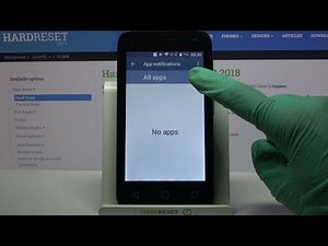 How to Turn On / Off Messages from Apps on ALCATEL U3 2018 – A...
