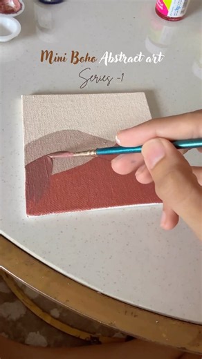Easy Boho Landscape Painting 🌿🎨 | Acrylic Painting Tutorial
