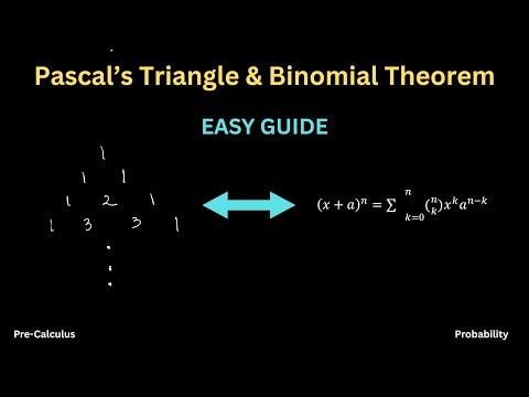 Pascal’s Triangle & Binomial Theorem | Expansion, Patterns & Shortcuts - Pre-Calculus, Probability