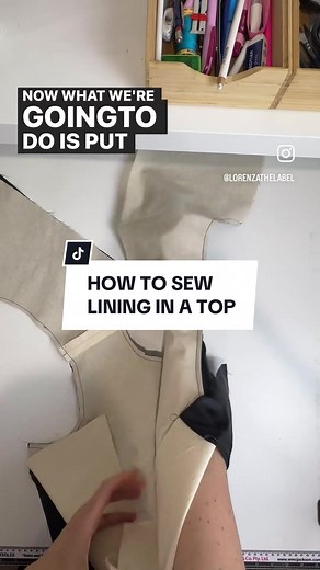 Sewing Top Lining Seam Tutorial