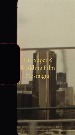 The magic nostalgia of your wedding on super 8 film.