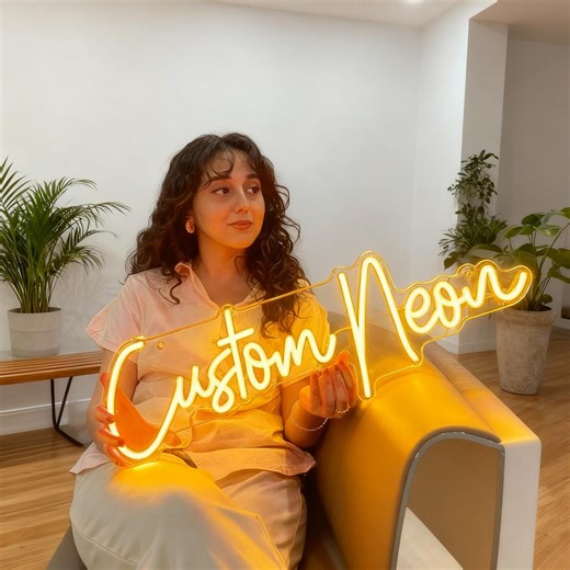 Custom Neon Sign | Personalized LED Name Light | Custom Text Neon | Wedding Sign | Home Room Decoration | Bedroom Decor I Neon Logo Sign - Etsy