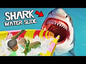 WATER SLIDE Into SHARK ATTACK In GTA 5 (Cursed)