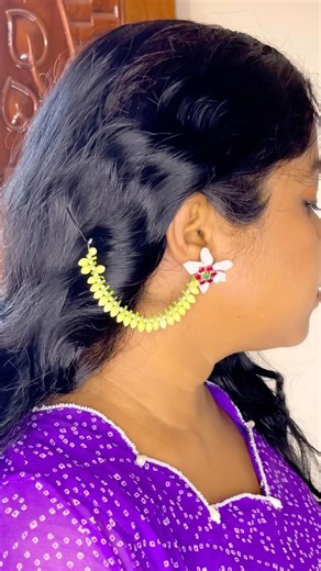 “Turn Flowers Into Earrings? 😍 DIY Magic!” #shorts #diy #earrings