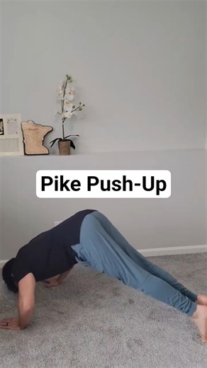 60‑Second Pike Push-Up Workout for Busy People #shorts #workoutathome #busyparents