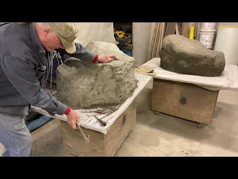 Making a rock using a cardboard form (part-3)