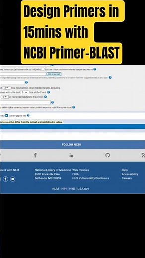 Design Primers in in 15 minutes! #pcr #molecularbiology #biology #snp#genetics#gene#research#medical