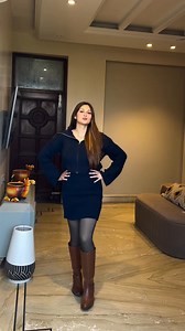 Navy Blue Acrylic Top & Skirt Co-ord! | Ananya