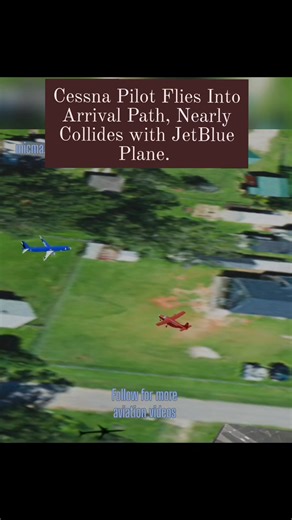Mic Ma | Cessna Pilot Flies Into Arrival Path, Nearly Collides with JetBlue Plane #micma #Planes #reels #aviation #fulvideo #News #airplane... | Instagram