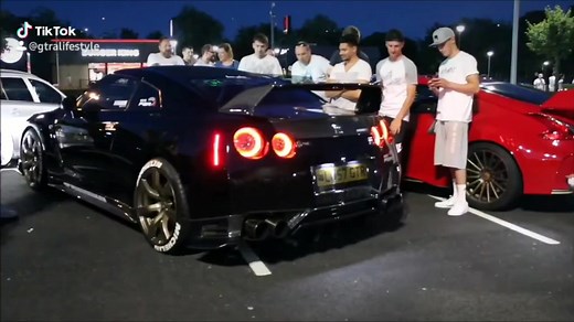 Nissan GT-R: A Night of Cars and Flames