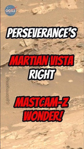 Perseverance’s Martian Vista 🌄✨ Right Mastcam-Z Wonder! 🔭 #ourgalaxy83 #mars #shorts