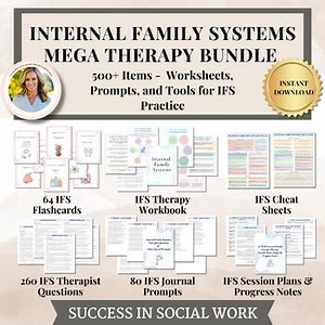 Internal Family Systems Mega Bundle IFS Cheat Sheets, Emotional Regulation Parts