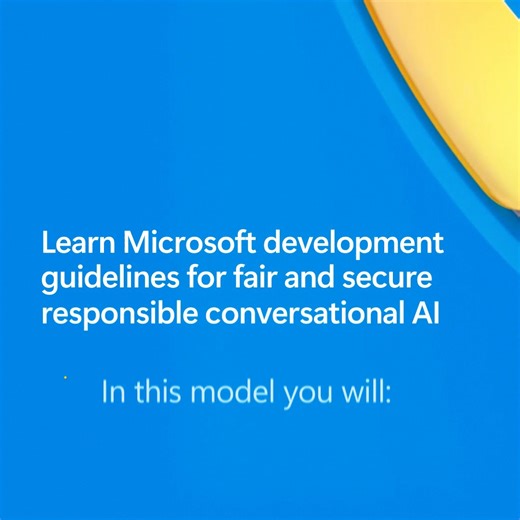 Learn to build secure and responsible conversational AI with our free course, gaining insights on identifying biases, ensuring user privacy, and understanding the need for human oversight. Equip your team with the knowledge to create ethical AI—register now and start transforming your projects! http://msft.it/6185mCF1v | Microsoft