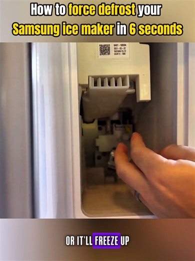 How To Make SAMSUNG Ice Maker Start Making Ice Again!#fridge #repair #Fix#HomeApplianceFix #diytutorial #tips #diy #fyp #viral