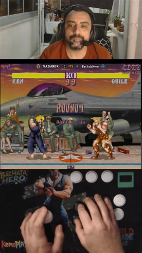 He’s Still Processing That Combo 😇 Ken vs Guile With BachataHero #retrogaming #capcom #shorts #sf2ce #kesfetbeniöneçıkart